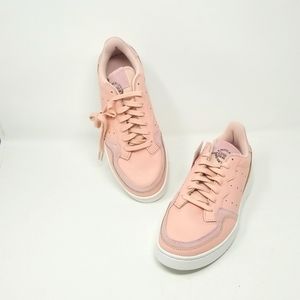 Women's Pink Adidas Supercourt Leather Sneakers